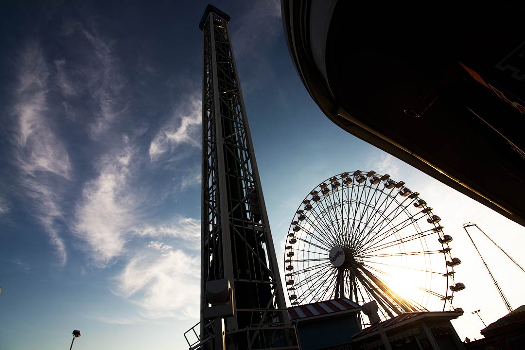 ferris wheel at an amusement park