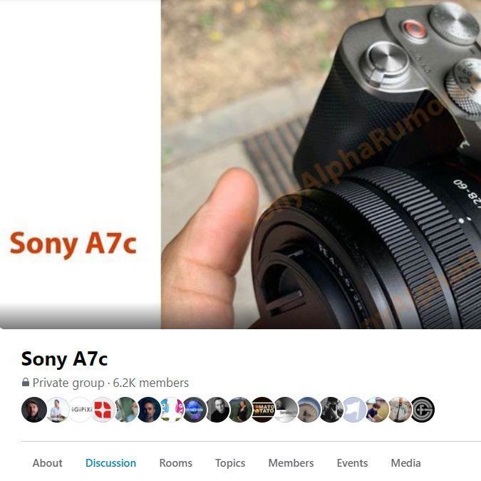 Sony A7C user group page